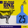 Z Tags 1 piece cow printed (25 units-package)