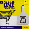 Z Tags 1 piece cow printed (25 units-package)