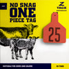 Z Tags 1 piece calf printed (25 units-package)