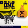 Z Tags 1 piece calf printed (25 units-package)