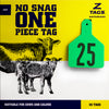 Z Tags 1 piece calf printed (25 units-package)