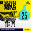 Z Tags 1 piece calf printed (25 units-package)