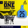 Z Tags 1 piece calf printed (25 units-package)