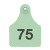 Allflex Large Complete Numbered Tags (Green) 25 pack