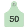 Allflex Maxi Complete Numbered Tags (Green)