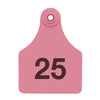 Allflex Large Complete Numbered Tags (Pink) 25 pack