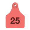 Allflex Large Complete Numbered Tags (Red) 25 pack