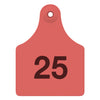 Allflex Maxi Complete Numbered Tags (Red)