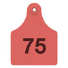 Allflex Maxi Complete Numbered Tags (Red)