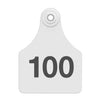 Allflex Large Complete Numbered Tags (White) 25 pack
