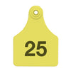 Allflex Large Complete Numbered Tags (Yellow) 25 pack