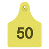 Allflex Maxi Complete Numbered Tags (Yellow)
