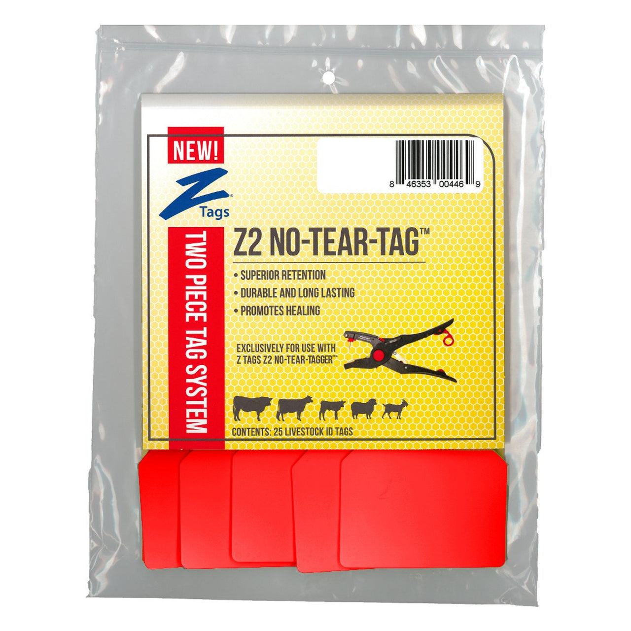 Z Tags Z2 2 Piece Maxi Blank (Red) - 2 Piece Maxi Blank Tag Z Tags - Canada
