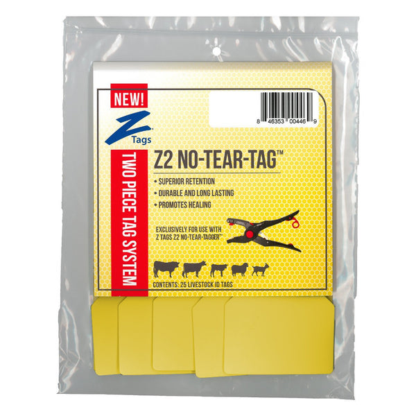 Z Tags Z2 2 Piece Maxi Blank (Yellow) - 2 Piece Maxi Blank Tag Z Tags - Canada