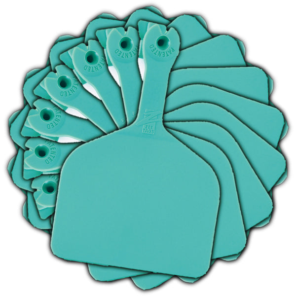 Z Tags feedlot blank - Turquoise (50 pack)