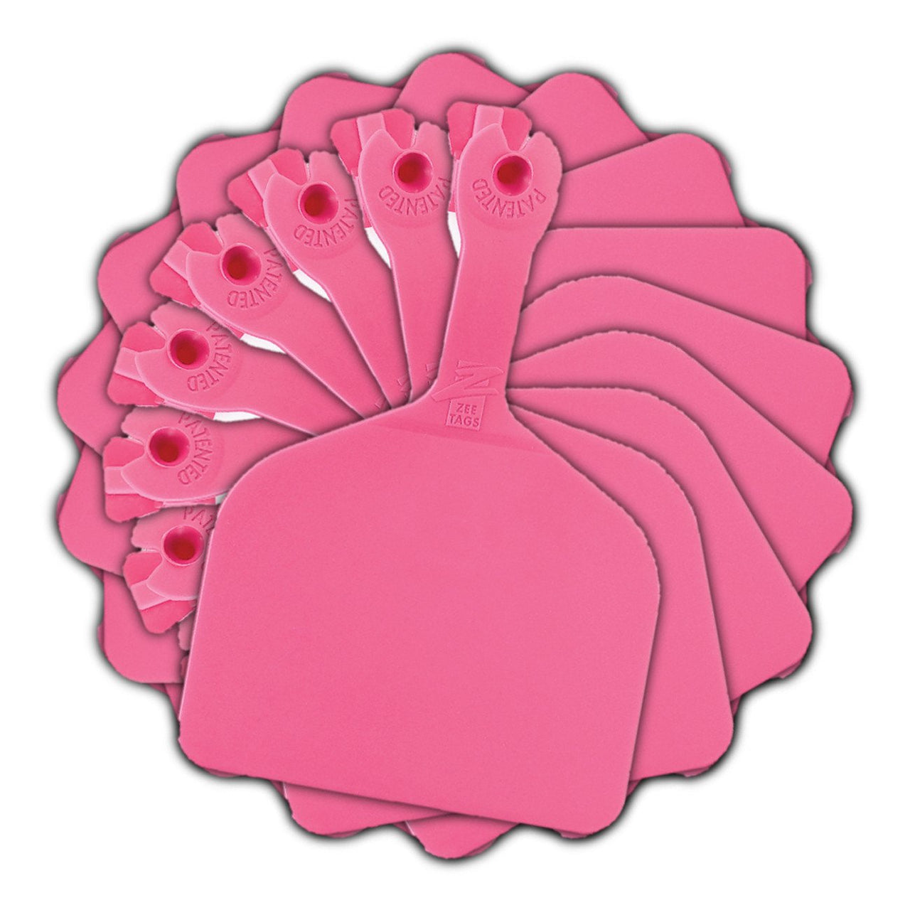 Z Tags Feedlot Blank - Pink (50 Pack) - Feedlot Tags Blank Z Tags - Canada