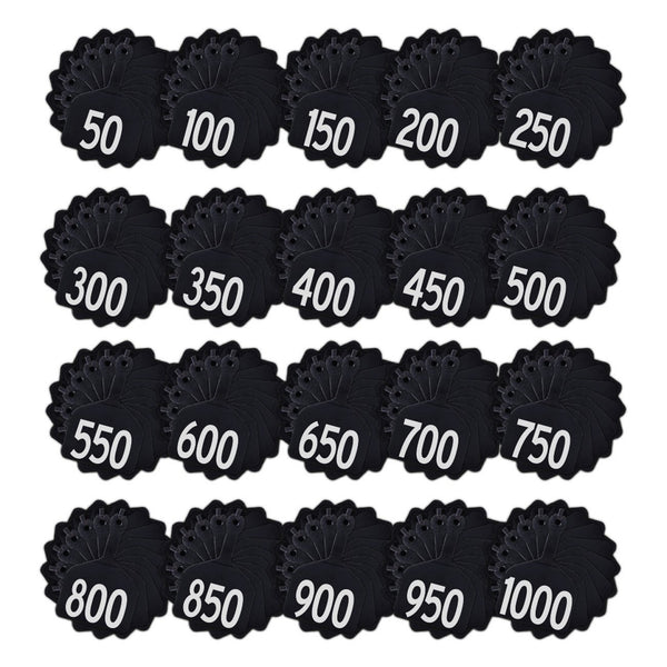 Z Tags Feedlot Pre-Printed Tags Numbered 1-1000 (Black) - Feedlot Tags Pre-Printed Tags Numbered 1-1012 Z Tags - Canada