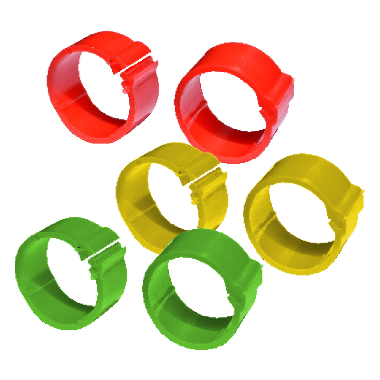 Tuff Stuff Poultry Ring Assorted Colours - Medium (100 Pack) - Poultry Rings Tuff Stuff - Canada