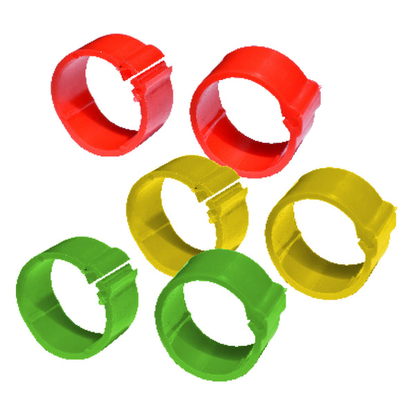 Tuff Stuff Poultry Ring Assorted Colours - Small (100 Pack) - Poultry Rings Tuff Stuff - Canada