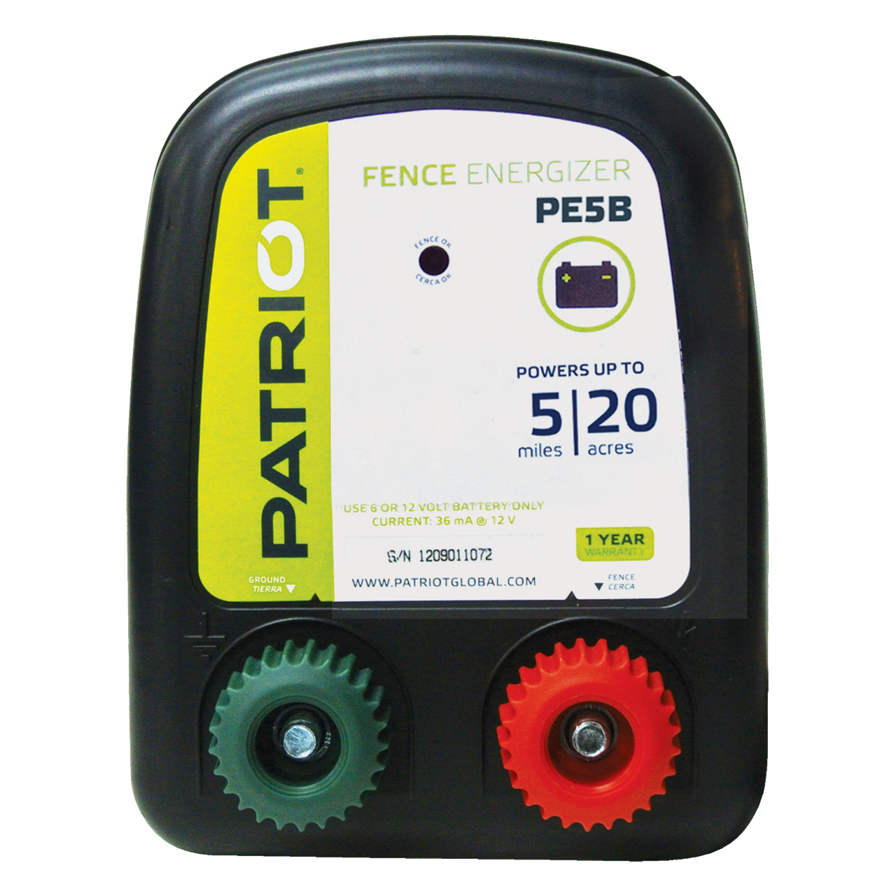 Patriot Pe5B Fence Charger (Dc) - Fencing Patriot - Canada