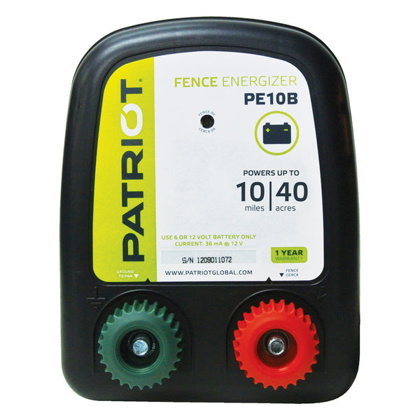 Patriot Pe10B Fence Charger (Dc) - Fencing Patriot - Canada