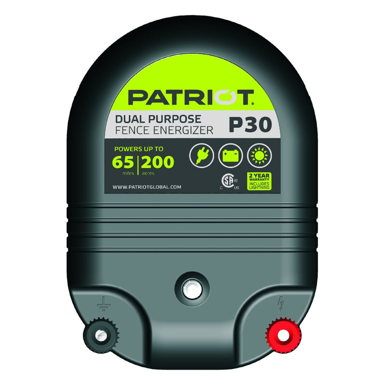 Patriot P30 Dual Purpose Fence Charger (12V/110V) - Fencing Patriot - Canada