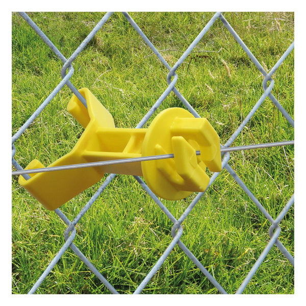 Patriot Chain Link Insulator - Yellow (25 Pack) - Fencing Patriot - Canada