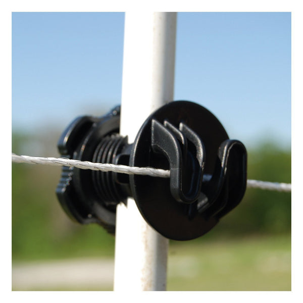 Patriot Screw-On Rod Post Insulator - Black (25 Pack) - Fencing Patriot - Canada