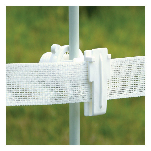 Patriot White Rod Post Wide Tape Insulator (25 Pack) - Fencing Patriot - Canada