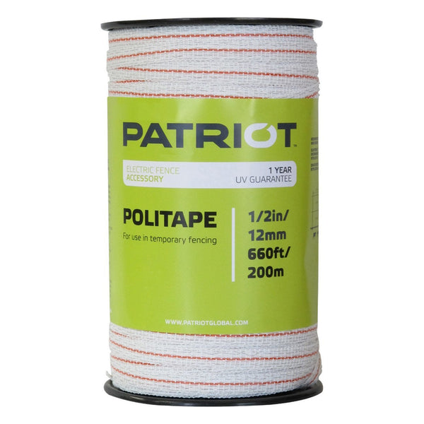 Patriot 1/2 Politape - 660 (White) - Fencing Patriot - Canada