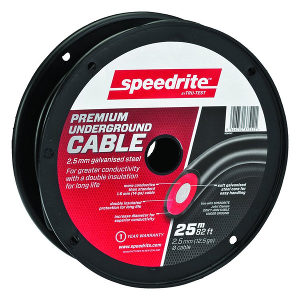Speedrite Premium Underground Cable 12 1/2Ga (2.5Mm ) X 82 (25M) - Fencing Speedrite - Canada