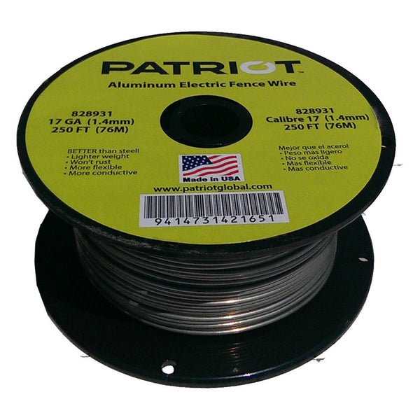 Patriot 17 Gauge Aluminum Wire 250 - Fencing Patriot - Canada
