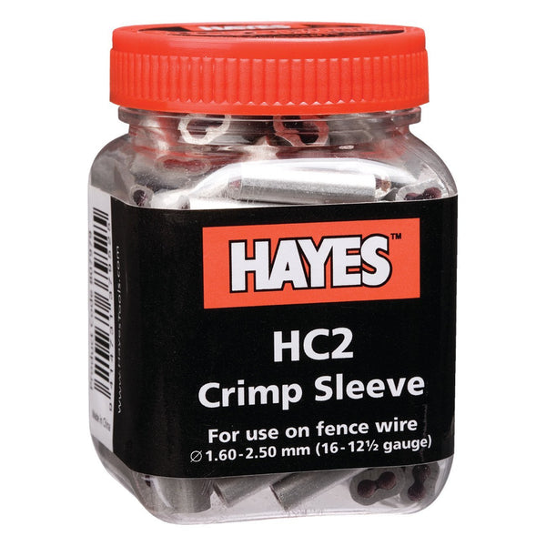 Hayes Hc2 Crimp 16 - 12 1/2 Ga. Long (100 Units) - Fencing Hayes - Canada