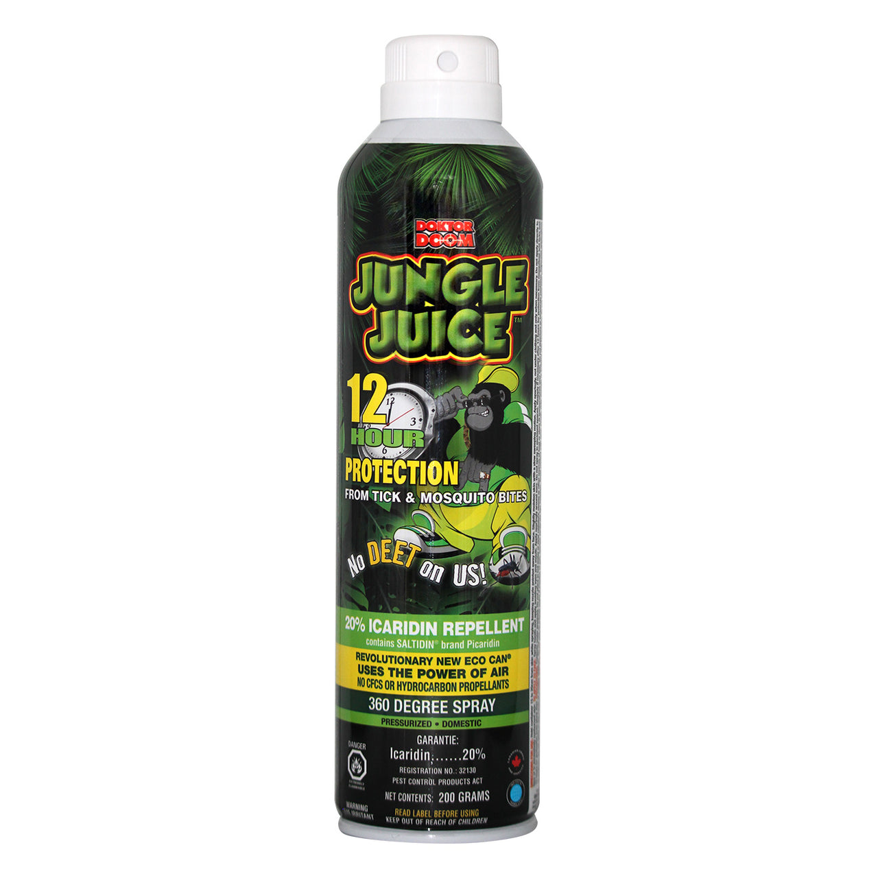 Doktor Doom Jungle Juice 12 Hour Protector 200Gr - Insect Repellant Doktor Doom - Canada