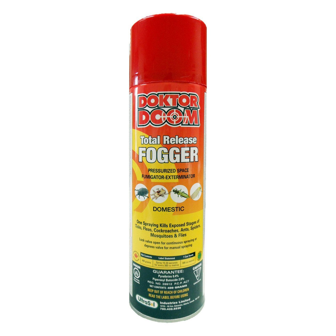 Doktor Doom Total Release Fogger 400G 0.4%pyr 2.0% Pbo - Pest Control Doktor Doom - Canada
