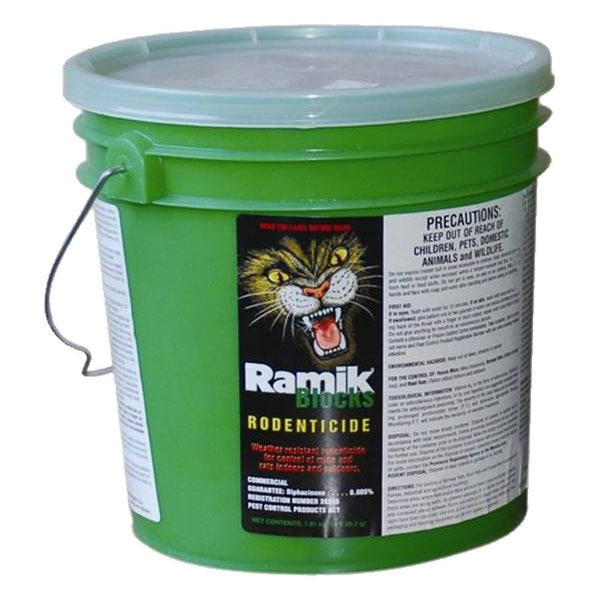 Ramik Rodent Control Blocks 64X28.3G 0.005% Diphacinone - Pest Control Ramik - Canada
