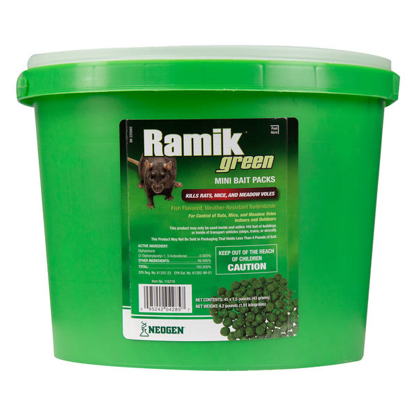 Ramik Green Mini Bait Packs for Rats and Mice (30x50g pack)