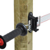 CORRAL wood post profi tape insulator w/ plate (4/blister)
