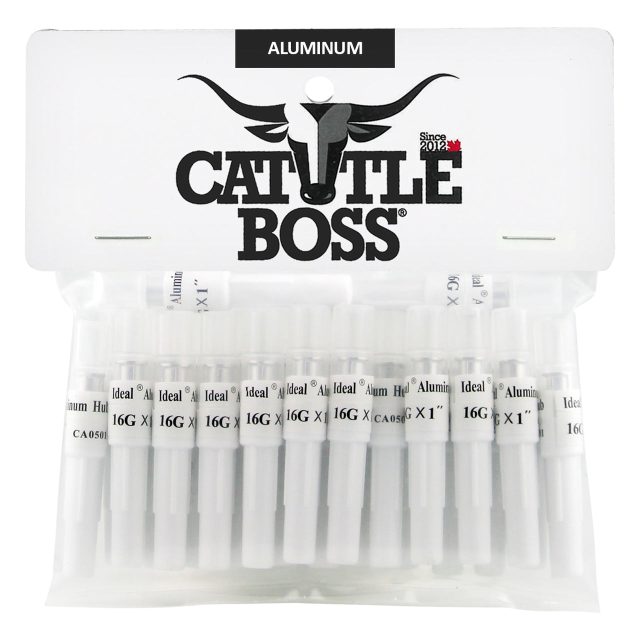 Cattle Boss Aluminum Hub Needles (25 Pack) 16 X 1 - Drug Administration Cattle Boss - Canada