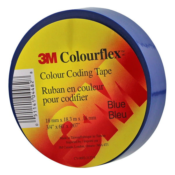 3M Colourflex Coding Tape 3/4X60 (Blue) - Wound Dressing 3M - Canada