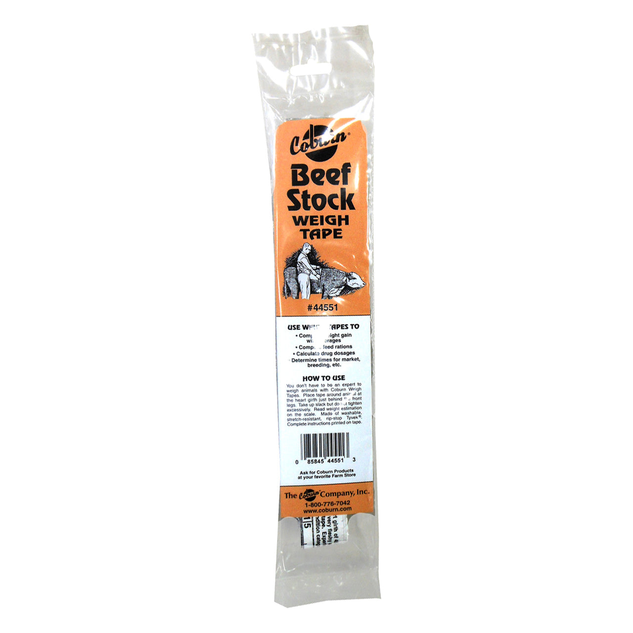 Coburn Improved Beef Stock Tape Lbs/kg - Specialty Measurement Tapes Coburn - Canada