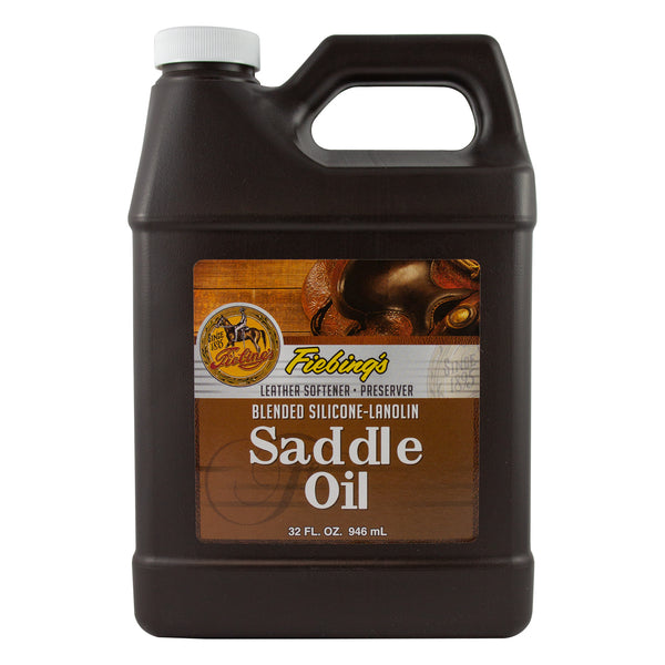 Fiebing’s Leather Softener Preserver Blended Silicone-lanolin Saddle Oil 946 mL