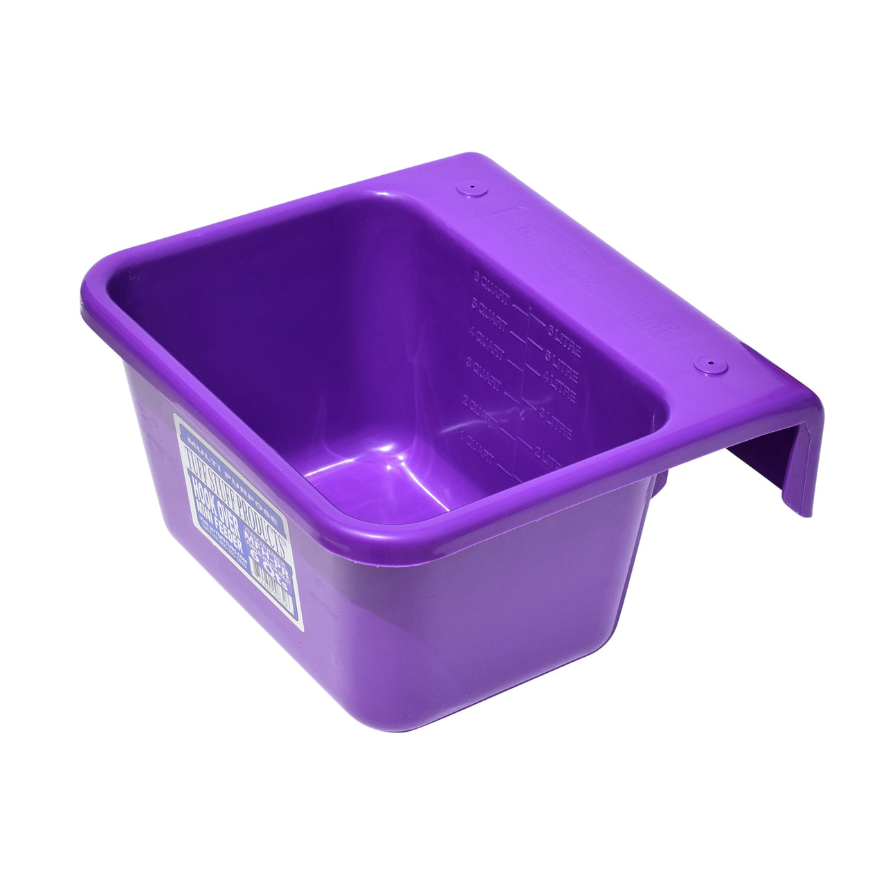 Tuff Stuff Mini Hook Over Feeder - Purple - Buckets Pails Feeders Scoops Tubs Bottles Tuff Stuff - Canada
