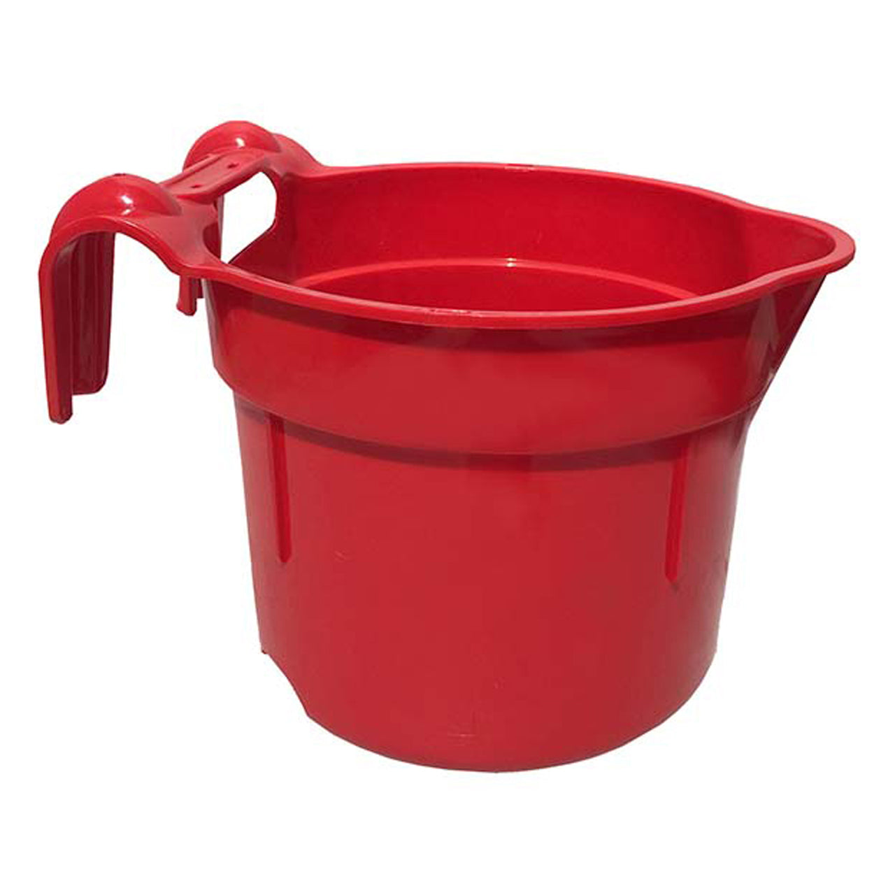Tuff Stuff Round Fence Feeder 10 Qts - Red - Buckets Pails Feeders Scoops Tubs Bottles Tuff Stuff - Canada