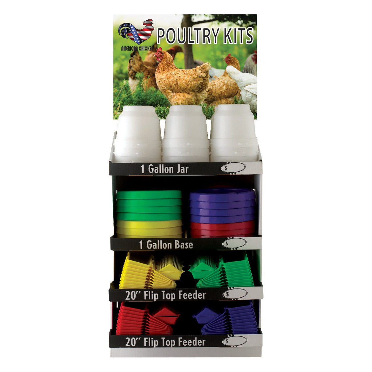 Tuff Stuff Poultry Kit With Display Board Gallon And Ground Feeders (156 Pieces) - Poultry Feeders Drinkers Tuff Stuff - Canada