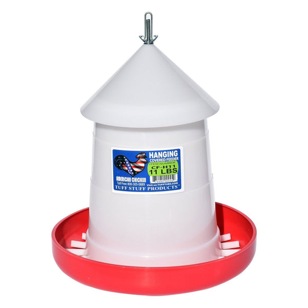 Tuff Stuff Poultry Hd Cover Feeder / Hanger - 11Lbs - Poultry Feeders Drinkers Tuff Stuff - Canada