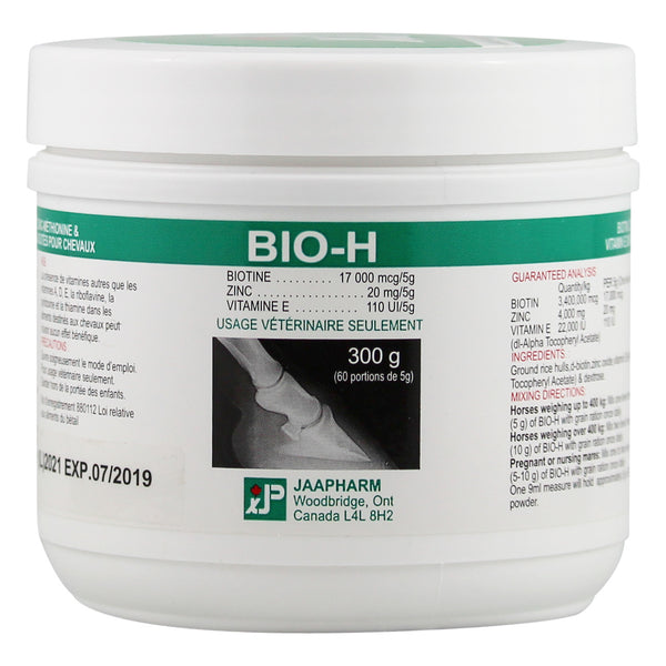 Jaapharm Bio-H Powder 300G - Equine Supplements Jaapharm - Canada