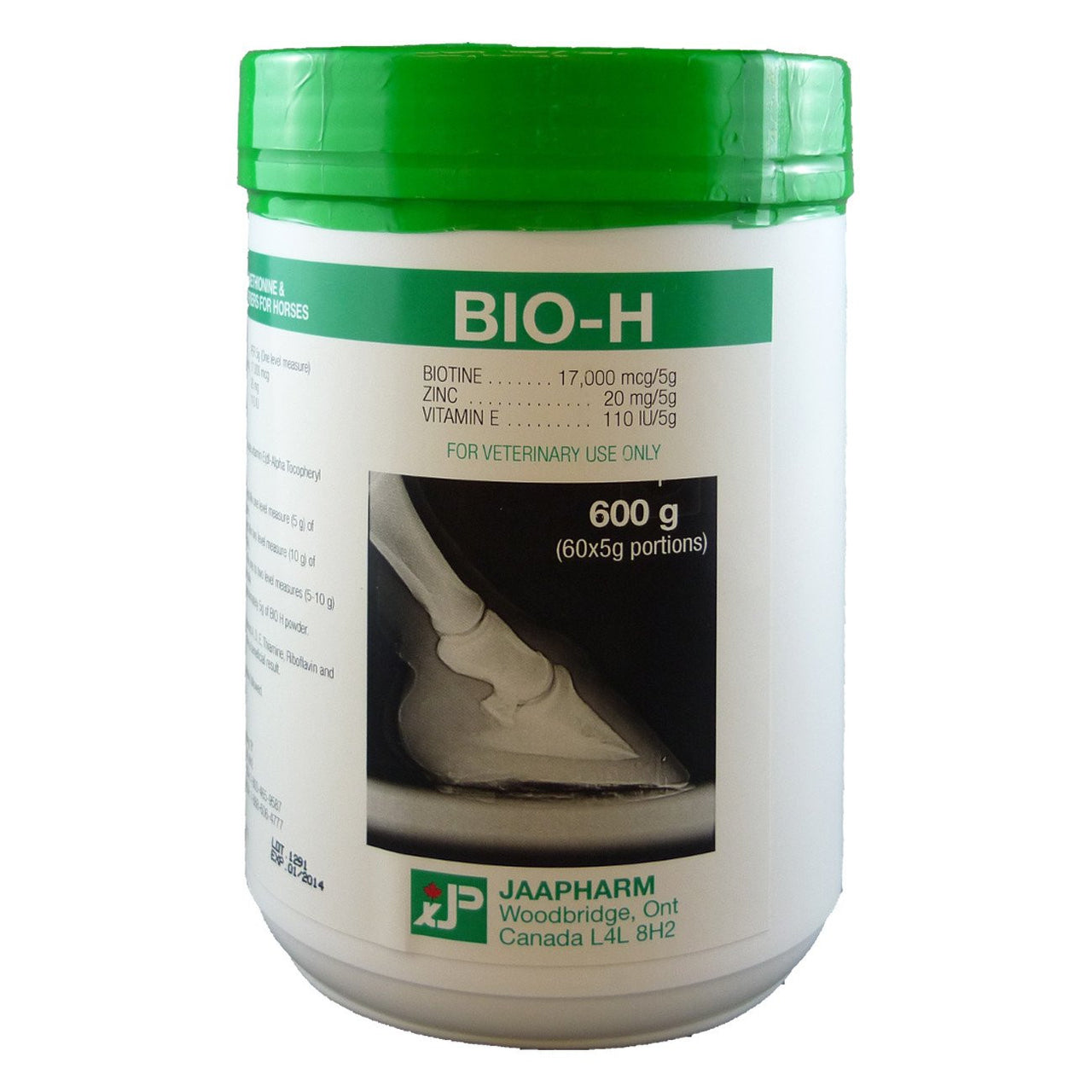 Jaapharm Bio-H Powder 600G - Equine Supplements Jaapharm - Canada