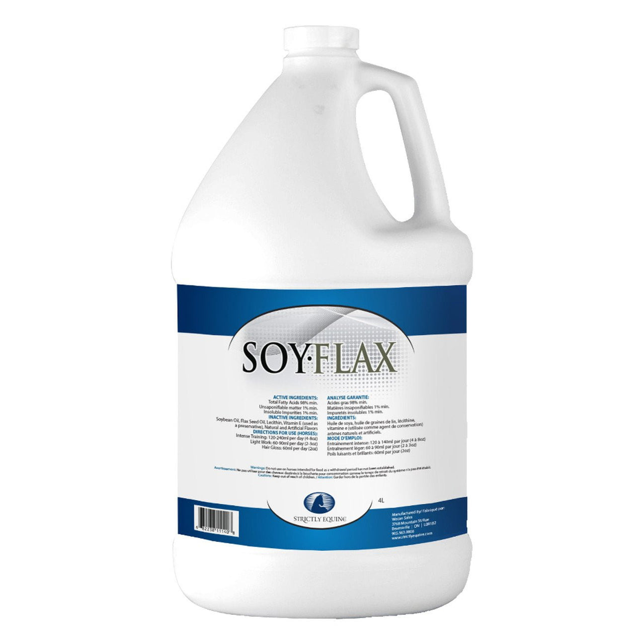 Strictly Equine Soy Flax Oil 4L - Equine Supplements Strictly Equine - Canada
