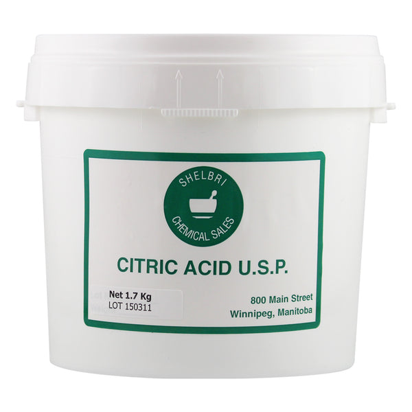 Shelbri Citric Acid U.s.p. 1.7 Kg - Equine Supplements Shelbri - Canada